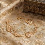Load image into Gallery viewer, Gold-Plated American Diamond-Studded Matha Patti