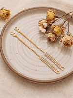 Load image into Gallery viewer, Women Gold-Plated American Diamond Long Tassel Earrings