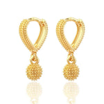 Load image into Gallery viewer, Gold-Toned Classic Drop Earrings