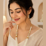 Load image into Gallery viewer, Gold-Plated Kundan-Studded & Pearl-Beaded Jewellery Set