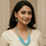 Load image into Gallery viewer, Gold-Plated Kundan-Studded & Pearl-Beaded Jewellery Set