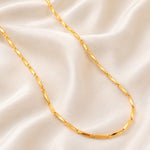 Load image into Gallery viewer, Unisex Gold-Toned Brass Gold-Plated Chain