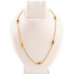 Load image into Gallery viewer, Gold-Toned & Black Brass Gold-Plated Handcrafted Chain