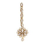 Load image into Gallery viewer, Antique Kundan & Pearl Work Choker With Tika For Women