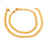 Load image into Gallery viewer, Gold Plated Leaf Design Anklet