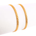 Load image into Gallery viewer, Gold Plated Leaf Design Anklet