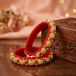 Load image into Gallery viewer, Multicolor Gold Plated Ad Handmade Meena Back Side Seep Work Bangle For Women