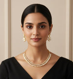 Load image into Gallery viewer, Gold-Plated Americn Diamond Studded Jewellery Set