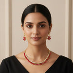 Load image into Gallery viewer, Gold-Plated Americn Diamond Studded Jewellery Set