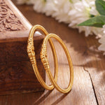 Load image into Gallery viewer, Gold Plated Kada Lion Design Kada For Women (2 Piece)