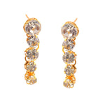 Load image into Gallery viewer, Gold-Plated White AD-Studded Jewellery Set