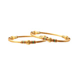 Load image into Gallery viewer, Gold Plated Round Ball Handmade Meena Work Bangles