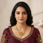 Load image into Gallery viewer, Gold Plated Handmade Meena Work Geru Black Beads Mangalsutra For Women