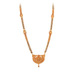 Load image into Gallery viewer, Gold Plated Handmade Meena Work Geru Black Beads Mangalsutra For Women