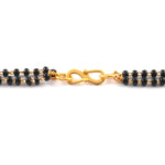 Load image into Gallery viewer, Gold Plated Handmade Meena Work Geru Black Beads Mangalsutra For Women