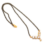 Load image into Gallery viewer, Gold Plated Black Beads Mangalsutra Women