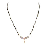 Load image into Gallery viewer, Gold Plated Black Beads Mangalsutra Women