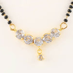 Load image into Gallery viewer, Gold Plated Black Beads Mangalsutra Women