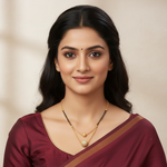 Load image into Gallery viewer, Silver & Gold Plated Black Beads Mangalsutra Women