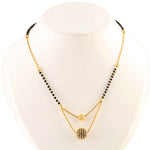 Load image into Gallery viewer, Gold Plated Black Beads Mangalsutra Women