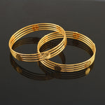 Load image into Gallery viewer, Set Of 2 Gold-Plated Bangles