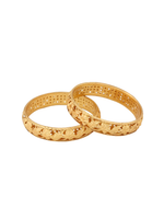 Load image into Gallery viewer, Set Of 2 Gold-Plated Bangles