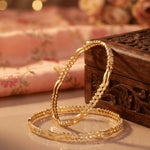Load image into Gallery viewer, Set Of 2 Gold-Plated Bangles