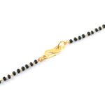 Load image into Gallery viewer, Black Crystal Beads Two-Tone Silver Gold Plated Mangalsutra With Earrings For Women