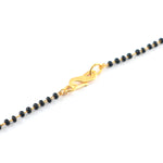 Load image into Gallery viewer, Silver & Gold Plated Black Crystal Beads Two-Tone Mangalsutra For Women
