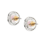 Load image into Gallery viewer, Silver Plated American Diamond and Cubic Zirconia Studded Round Tops