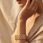 Load image into Gallery viewer, Set Of 2 Gold-Plated AD-Studded Bangles