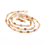 Load image into Gallery viewer, Brass Rhinestone Gold-Plated Chain