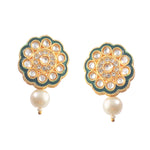 Load image into Gallery viewer, Gold-Plated Kundan-Studded & Beaded Jewellery Set