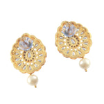 Load image into Gallery viewer, Gold-Plated Kundan-Studded & Beaded Jewellery Set