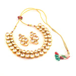 Load image into Gallery viewer, Traditional Gold-Plated Kundan-Studded Jewellery Set