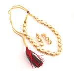 Load image into Gallery viewer, Gold-Plated Kundan-Studded Jewellery Set