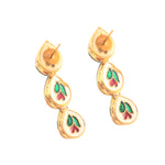 Load image into Gallery viewer, Gold-Plated Kundan-Studded Jewellery Set