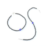 Load image into Gallery viewer, Silver-Plated Artificial Stones Evil Eye Anklet