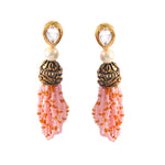 Load image into Gallery viewer, Beaded Multi-Layer Necklace and Tassel Earring Jewellery Set for Women