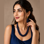 Load image into Gallery viewer, Beaded Multi-Layer Necklace and Tassel Earring Jewellery Set for Women