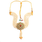 Load image into Gallery viewer, Gold-Plated Kundan Studded & Beaded Jewellery Set