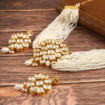 Load image into Gallery viewer, Gold-Plated Kundan Studded & Beaded Jewellery Set