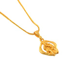 Load image into Gallery viewer, Unisex Micro Gold Plated Radha Krishna Pendant With Chain