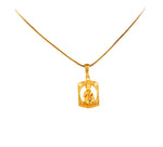 Load image into Gallery viewer, Unisex Micro Gold Plated Hanuman Pendant With Chain