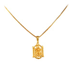 Load image into Gallery viewer, Unisex Micro Gold Plated Radha Krishna Pendant With Chain
