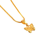 Load image into Gallery viewer, Unisex Micro Gold Plated Butterfly Pendant With Chain