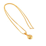 Load image into Gallery viewer, Unisex Micro Gold Plated Gol Pendant With Chain