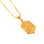 Load image into Gallery viewer, Unisex Micro Gold Plated Allah Pendant With Chain