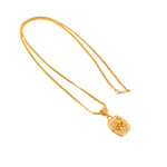 Load image into Gallery viewer, Unisex Micro Gold Plated Om Pendant With Chain