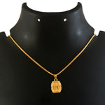 Load image into Gallery viewer, Unisex Micro Gold Plated Om Pendant With Chain